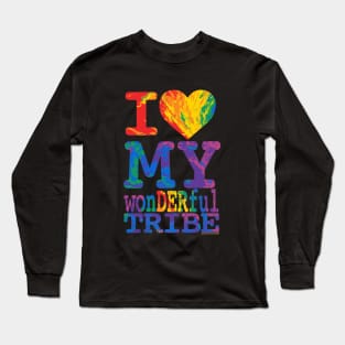 I Love My wonDERful Tribe Long Sleeve T-Shirt